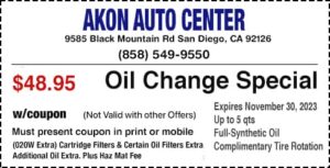 Oil-Change-Coupon San Diego